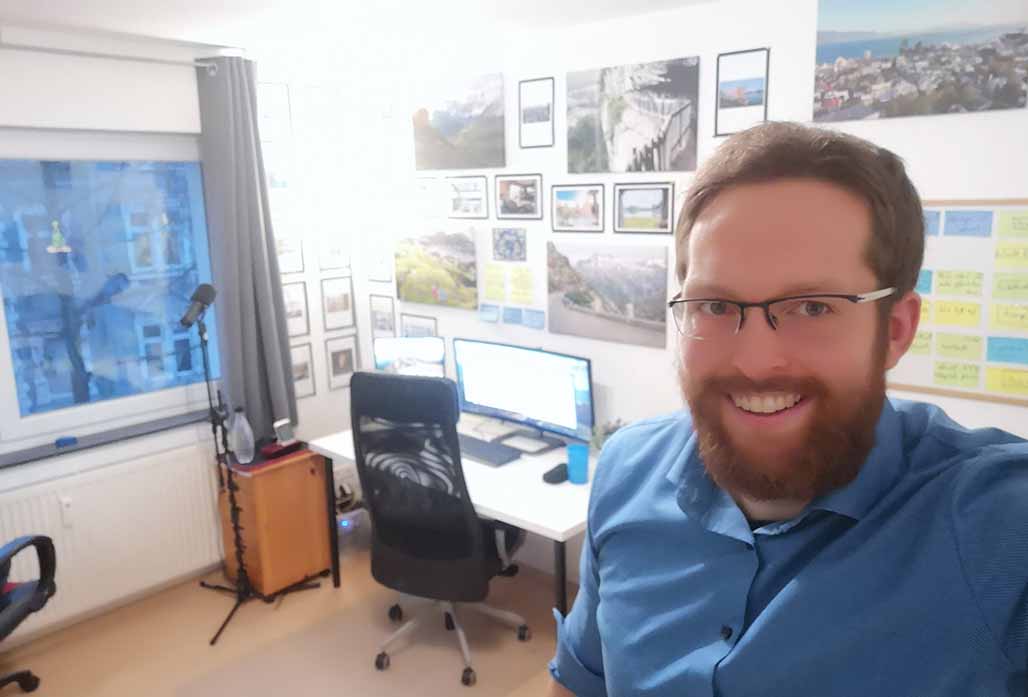 Selfie im Homeoffice